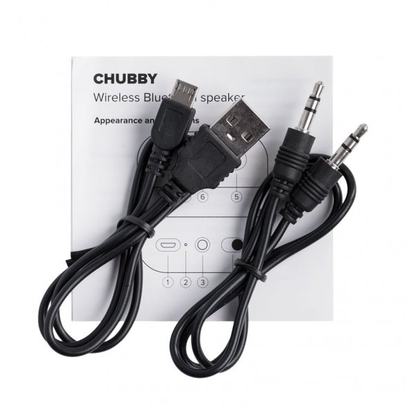Беспроводная колонка Chubby, черная 