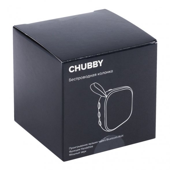 Беспроводная колонка Chubby, черная 