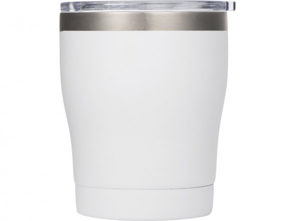 Вакуумная термокружка c керамическим покрытием Rodos, непротекаемая крышка, 350 мл, белый 