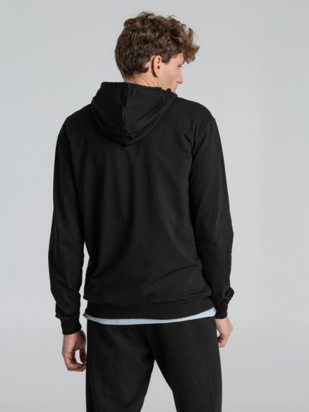 Толстовка на молнии с капюшоном Unit Siverga, черная 
