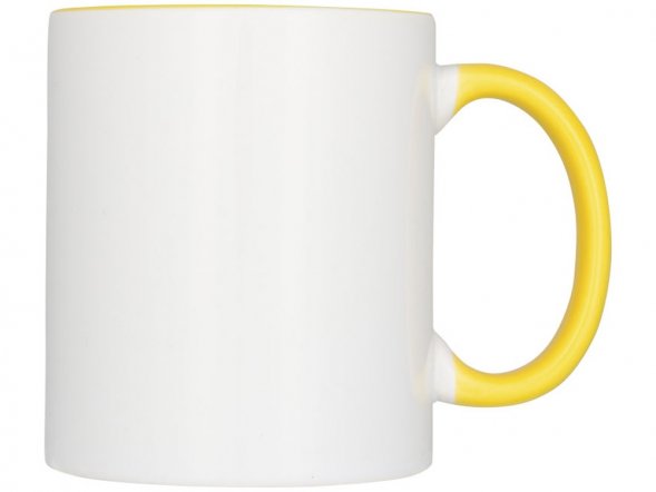 Цветная кружка Pix для сублимации, белый/желтый 