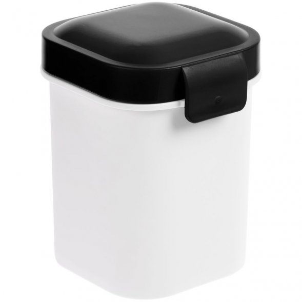 Ланчбокс для снеков Lunch Crunch, белый с черным 