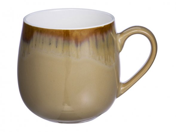 Кружка с вулканическим эффектом по краю Etna, 440 мл, бежевый 