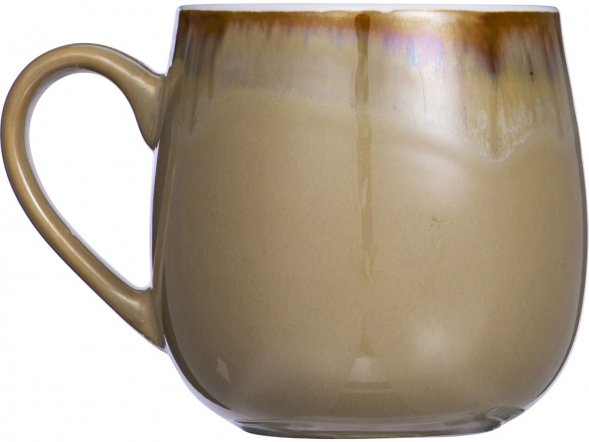 Кружка с вулканическим эффектом по краю Etna, 440 мл, бежевый 