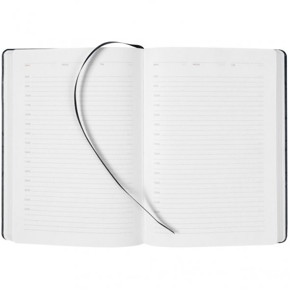 Ежедневник Gems, недатированный, черный 