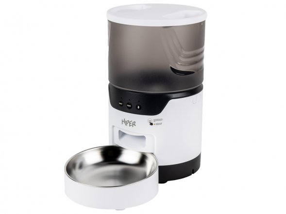 Умная Wi-Fi кормушка IoT Pet Feeder, 3000 мл, белый/черный 