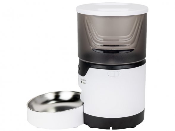Умная Wi-Fi кормушка IoT Pet Feeder, 3000 мл, белый/черный 