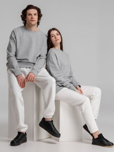 Свитшот унисекс BNC Inspire (Organic), серый меланж 