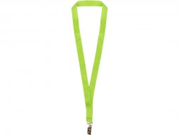 Ланъярд из RPET с клипом, зеленое яблоко