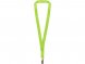 Ланъярд из RPET с клипом, зеленое яблоко 