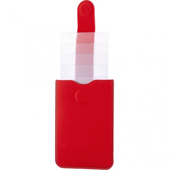 Чехол для карточек Faery, красный 