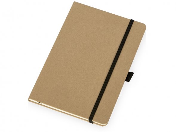 Блокнот Sevilia Hard, твердая обложка из крафта A5, 80 листов, крафтовый/черный 