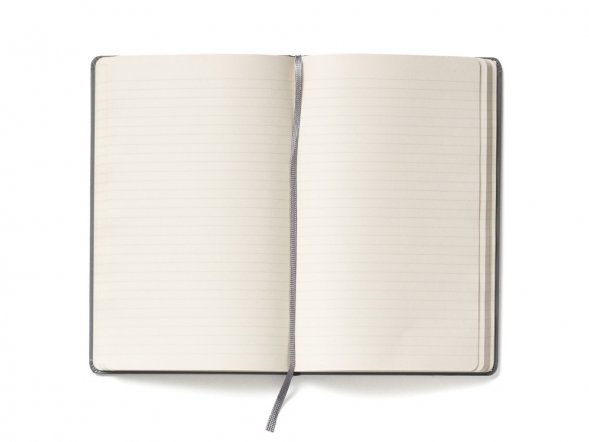 Записная книжка Moleskine Classic (в линейку) в твердой обложке, Large (13х21см), серый 
