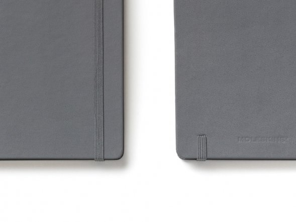 Записная книжка Moleskine Classic (в линейку) в твердой обложке, Large (13х21см), серый 