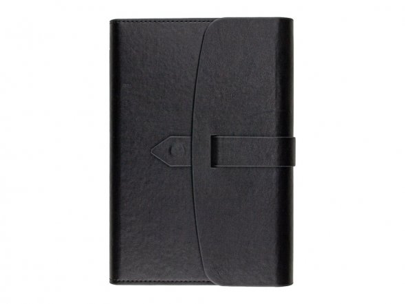 Ежедневник недатированный А5 Senate с магнитным клапаном, черный 