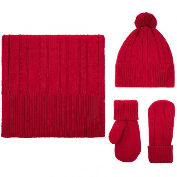 Шапка Knit Beat, красная 