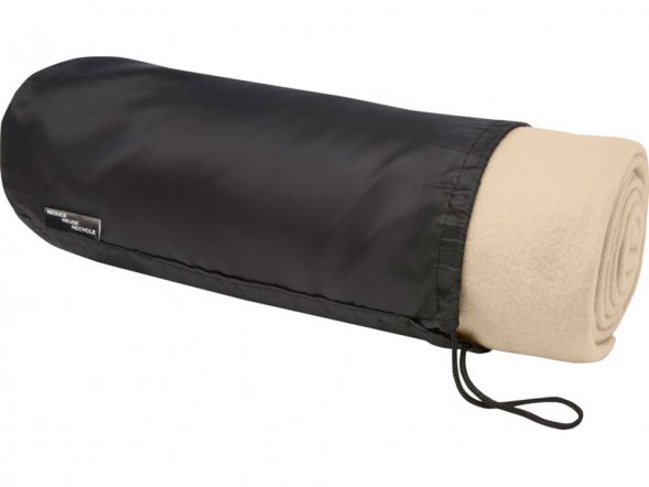 Плед Willow из флиса, вторичного ПЭТ, бежевый 