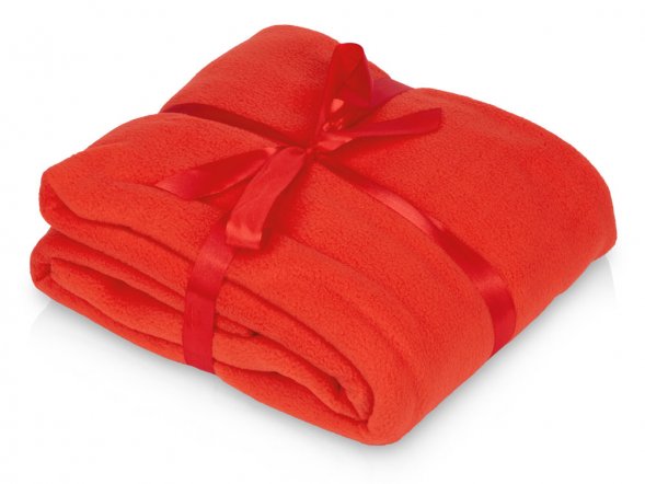 Плед Dolly из флиса, красный 