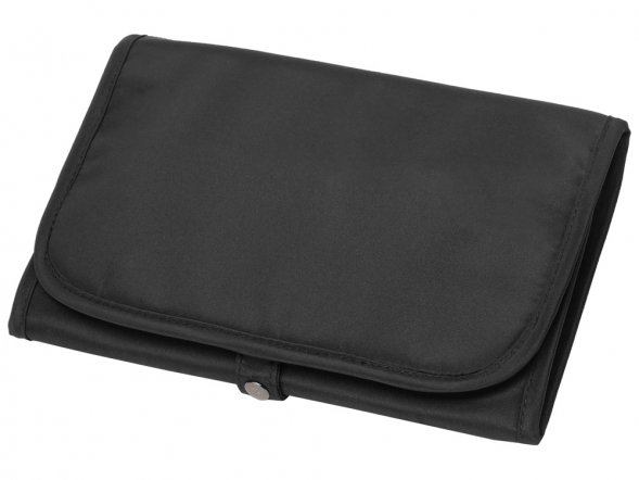 Несессер для путешествий со съемной косметичкой Flat, черный 