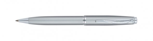 Ручка шариковая Pierre Cardin GAMME Classic с поворотным механизмом, серебряный матовый/серебро 