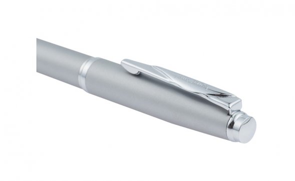 Ручка шариковая Pierre Cardin GAMME Classic с поворотным механизмом, серебряный матовый/серебро 