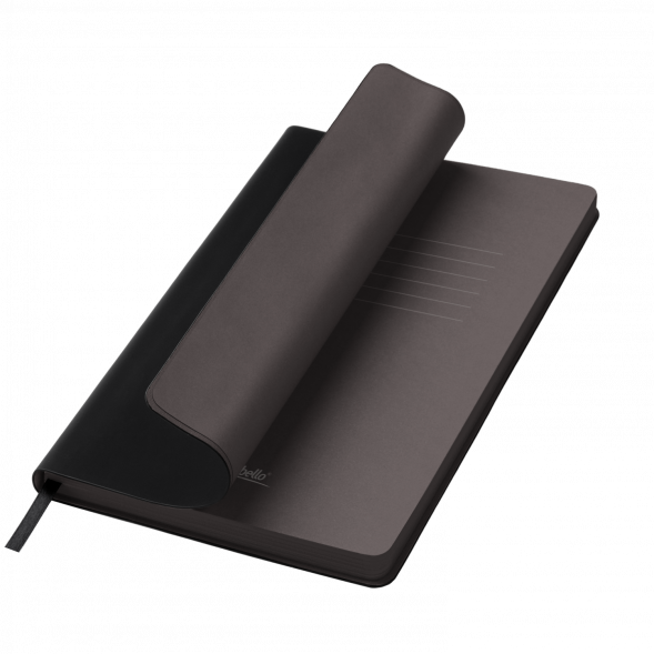 Ежедневник Latte soft touch недатированный, черный 