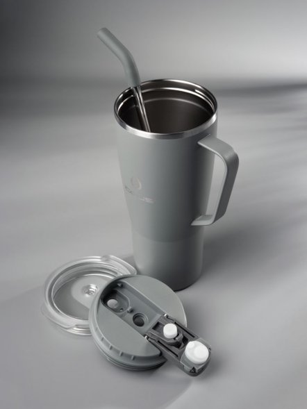 Термостакан Kasumigaoka, серый 