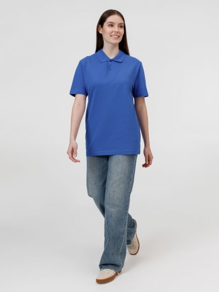 Рубашка поло унисекс Pulse, ярко-синяя (royal) 