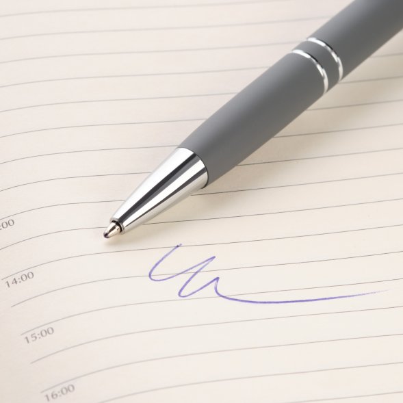 Шариковая ручка Comet NEO, серая 