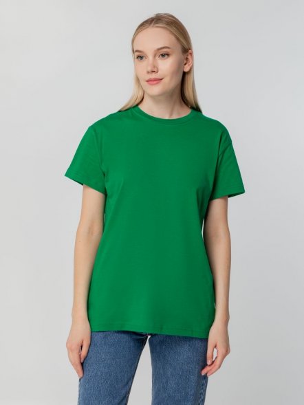 Футболка унисекс T-bolka 140, темно-зеленая 
