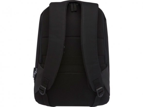 Рюкзак Cover из вторичного ПЭТ с противосъемным приспособлением, черный 