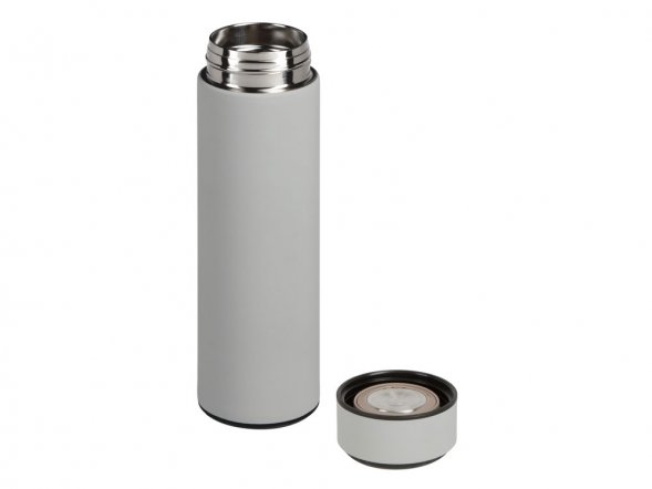 Вакуумный термос Module X с индикатором температуры, 500 мл, тубус, серый Cool grey 7C 