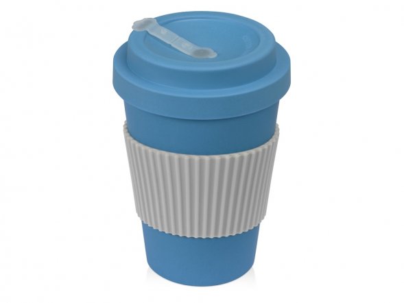 Термокружка Muffin из натуральных волокон, голубой 