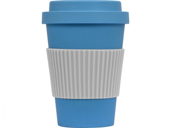 Термокружка Muffin из натуральных волокон, голубой 