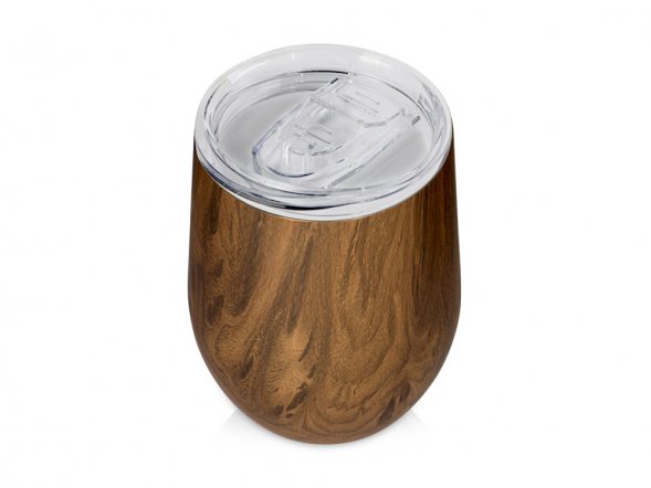 Вакуумная термокружка Britewood S1, непротекаемая крышка, крафтовый тубус 