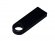 USB 2.0-флешка на 8 Гб с мини чипом и круглым отверстием, черный 