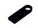 USB 2.0-флешка на 8 Гб с мини чипом и круглым отверстием, черный 