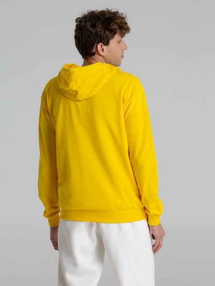 Толстовка на молнии с капюшоном Unit Siverga, желтая 