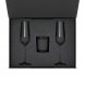 Подарочный набор свеча Enigma + 2 бокала для шампанского Black Edition в черной коробке 