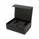 Подарочный набор свеча Enigma + 2 бокала для шампанского Black Edition в черной коробке 