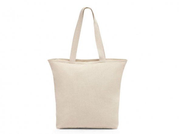 HACKNEY. Сумка из 100% хлопка на застежке, Натуральный светлый 