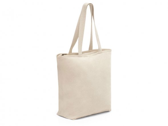 HACKNEY. Сумка из 100% хлопка на застежке, Натуральный светлый 