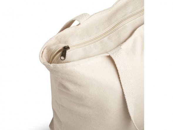 HACKNEY. Сумка из 100% хлопка на застежке, Натуральный светлый 