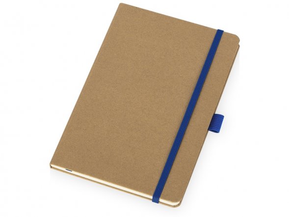 Блокнот Sevilia Hard, твердая обложка из крафта A5, 80 листов, крафтовый/синий 