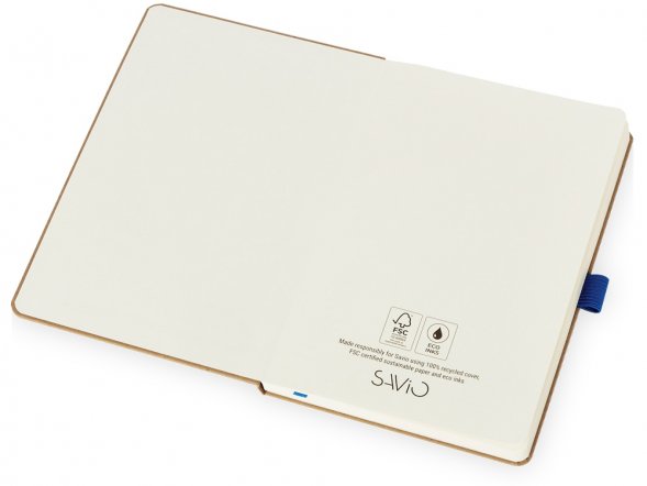 Блокнот Sevilia Hard, твердая обложка из крафта A5, 80 листов, крафтовый/синий 