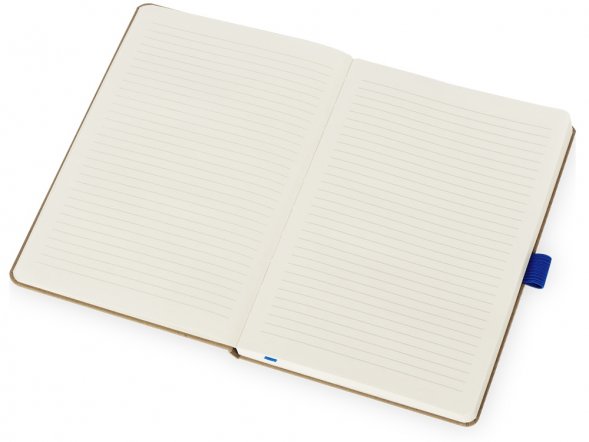 Блокнот Sevilia Hard, твердая обложка из крафта A5, 80 листов, крафтовый/синий 