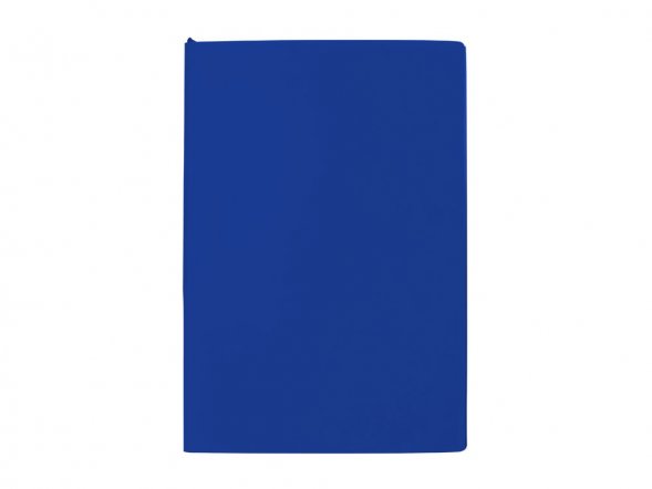 Бизнес-блокнот C1 софт-тач, гибкая обложка, 128 листов, синий 
