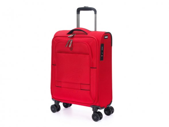 Чемодан TORBER Brosno, красный, нейлон 600D, 36,5 х 14 х 54 см, 32 л 
