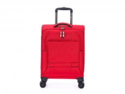Чемодан TORBER Brosno, красный, нейлон 600D, 36,5 х 14 х 54 см, 32 л