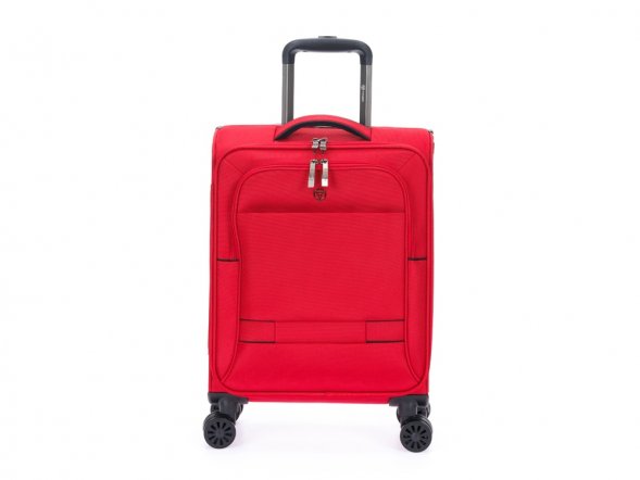 Чемодан TORBER Brosno, красный, нейлон 600D, 36,5 х 14 х 54 см, 32 л 